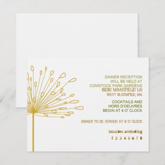 ソノラ 出欠カード (正面/裏面)