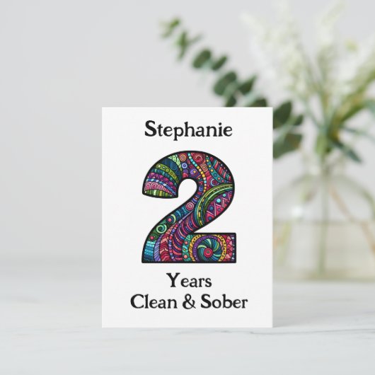 ソバパーソナライズされたー記念日カード2年 シーズンカード (スタンド正面)