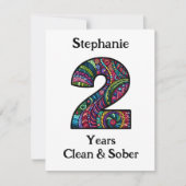 ソバパーソナライズされたー記念日カード2年 シーズンカード (正面)