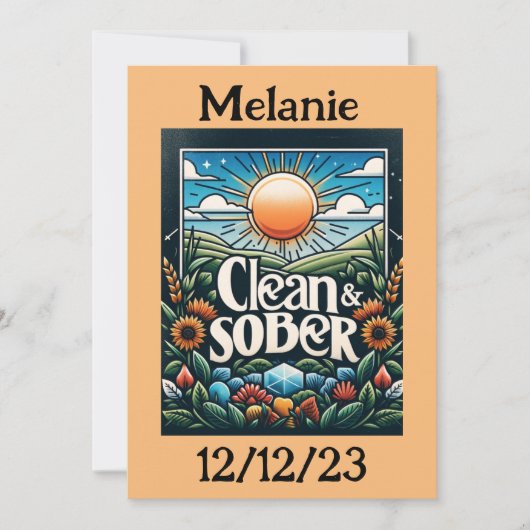 ソバパーソナライズされたー記念日 シーズンカード (正面)