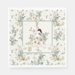 ソバ素朴ニーは1人フローラガールコテージコア スタンダードランチョンナプキン