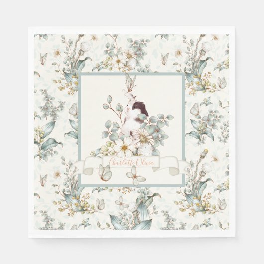 ソバ素朴ニーは1人フローラガールコテージコア スタンダードランチョンナプキン (正面)