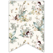 ソバ素朴ニーは1人フローラガールコテージコア バンティングフラッグ (第1の旗)