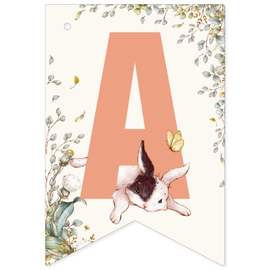 ソバ素朴ニーは1人フローラガールコテージコア バンティングフラッグ (第3の旗)