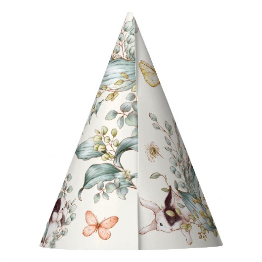 ソバ素朴ニーは1人フローラガールコテージコア パーティーハット (裏面)