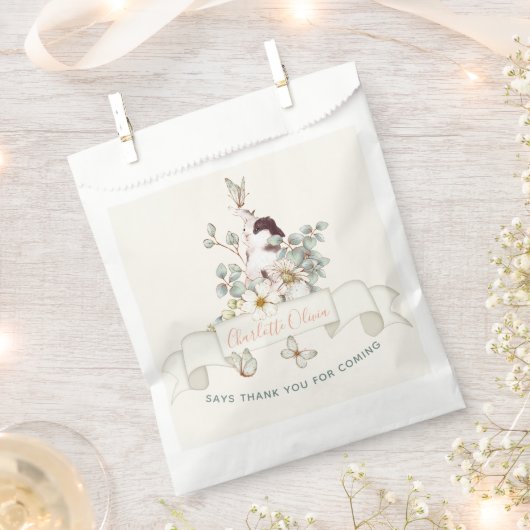 ソバ素朴ニーは1人フローラガールコテージコア フェイバーバッグ (クリップ留めされた状態)