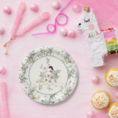 ソバ素朴ニーは1人フローラガールコテージコア ペーパープレート (パーティー)