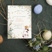 ソバ素朴ニーは1人フローラガールコテージコア 招待状