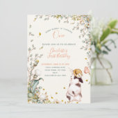 ソバ素朴ニーは1人フローラガールコテージコア 招待状 (スタンド正面)