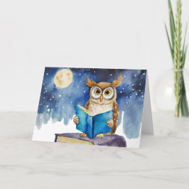 ソバ読フクロウの大本再生記念日 カード