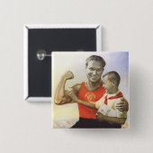 ソビエトアスリート 缶バッジ (正面&裏面)