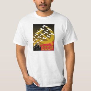 ソビエトプロパガンダポスター Tシャツ