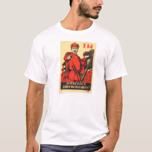 ソビエトプロパガンダポスター Tシャツ