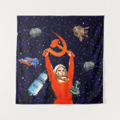 ソビエトワベ – ソビエト宇宙アート タペストリー (正面)