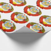 ソビエト懇親会の紋章付き外衣 ラッピングペーパー (角)