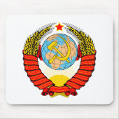 ソビエト社会主義共和国の紋章付き外衣 マウスパッド (正面)