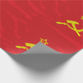 ソビエト社会主義共和国連邦の旗の包装紙 ラッピングペーパー (角)