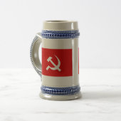 ソビエト社会主義共和国連邦の旗 ビールジョッキ (正面左)