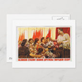 ソビエト社会主義共和国連邦のstalin.leader ポストカード (正面/裏面)
