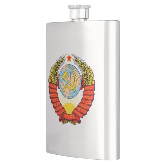 ソビエト社会主義共和国連邦ソビエト連邦の紋章付き外衣 フラスク (左)