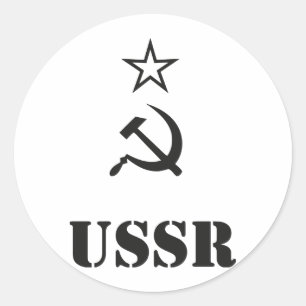 ソビエト社会主義共和国連邦/CCCP/URSS ラウンドシール