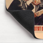 ソビエト社会主義共和国連邦CCCPの冷戦のソビエト連邦のプロパガンダポスター マウスパッド (コーナー)