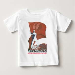 ソビエト社会主義共和国連邦CCCPの冷戦のソビエト連邦のプロパガンダポス ベビーTシャツ
