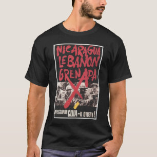ソビエト社会主義共和国連邦CCCPの冷戦のソビエト連邦のプロパガンダポス Tシャツ