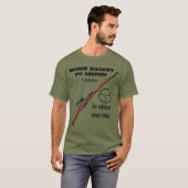ソビエト第2次世界大戦のMosin Nagantの狙撃兵のTシャツ! Tシャツ (正面フル)