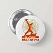 ソビエト赤軍の彫刻 缶バッジ (正面&裏面)