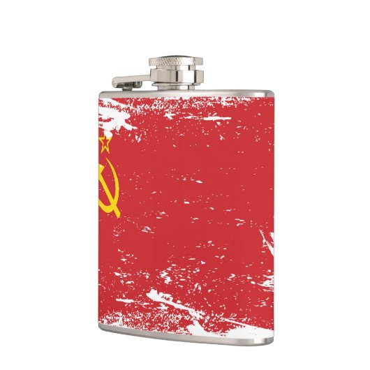 ソビエト連邦のグランジな旗-ソビエト社会主義共和国連邦 フラスク (左)