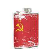 ソビエト連邦のグランジな旗-ソビエト社会主義共和国連邦 フラスク (右)