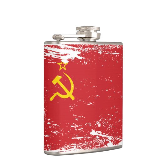 ソビエト連邦のグランジな旗-ソビエト社会主義共和国連邦 フラスク (右)