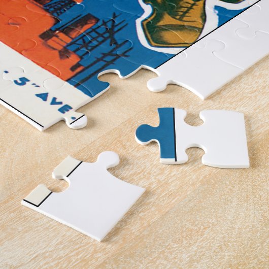 ソビエト連邦のヴィンテージ旅行ポスターを見て下さい ジグソーパズル (側面)