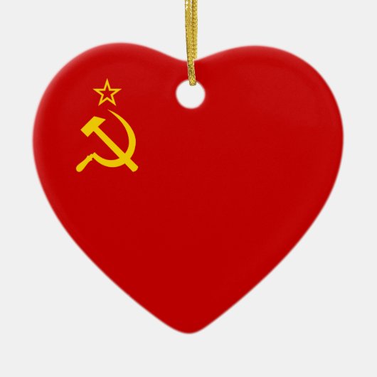 ソビエト連邦の旗 セラミックオーナメント (正面)