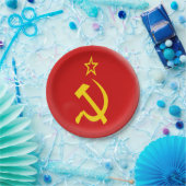 ソビエト連邦-ソビエト社会主義共和国連邦の旗 ペーパープレート (パーティー)