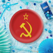ソビエト連邦-ソビエト社会主義共和国連邦の旗 ペーパープレート (パーティー)