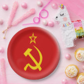 ソビエト連邦-ソビエト社会主義共和国連邦の旗 ペーパープレート (パーティー)