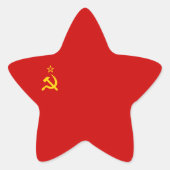 ソビエト連邦/USSR/CCCPの旗 星シール (正面)