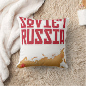 ソビエト ロシア ヴィンテージ 旅行ポスター クッション (ブランケット)