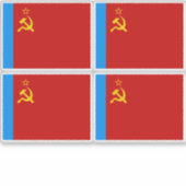 ソビエト ロシア 国旗, USSR, CCCP, 共産主義, レーニン シール (正面)