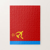 ソビエト ロシア 国旗, USSR, CCCP, 共産主義, レーニン ジグソーパズル (縦)