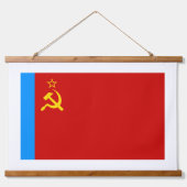 ソビエト ロシア 国旗, USSR, CCCP, 共産主義, レーニン 吊り下げ型タペストリー (正面)