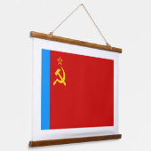 ソビエト ロシア 国旗, USSR, CCCP, 共産主義, レーニン 吊り下げ型タペストリー (傾斜あり)