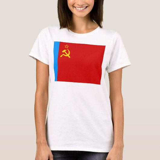 ソビエト ロシア 国旗, USSR, CCCP, 共産主義, レーニン Tシャツ (正面)