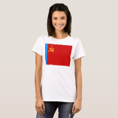 ソビエト ロシア 国旗, USSR, CCCP, 共産主義, レーニン Tシャツ (正面フル)