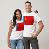ソビエト ロシア 国旗, USSR, CCCP, 共産主義, レーニン Tシャツ (ユニセックス)