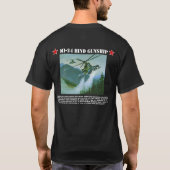 ソビエトMI-24の後部ヘリコプターのティー Tシャツ (裏面)