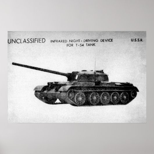 ソビエトT-54の主戦闘戦車 ポスター (正面)