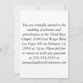 ソビ結婚ューラスベガス 招待状 (裏面)